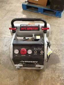 lot 10 image: HUSKY 4.5 Gal. Portable Electric-Powered Silent Air Compressor