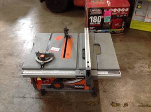 lot 12 image: RIGID 15 Amp 10 in. Table Saw