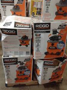 lot 16 image: PALLET WITH RIGID VACUUMS DIFFERENT SIZES AND CONDITIONS SEE PICS