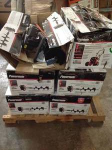 lot 21 image: PALLET WITH 6 POWERMATE 43cc Earth Auger Powerhead with 8 in. Bit (OPEN BOX)