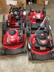 lot 24 image: GAYLORD WITH TORO & TROY-BILT LAWN MOWERS SEE PICS original costumer returns various conditions