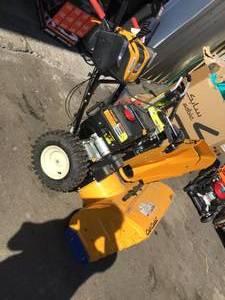 lot 48 image: CUB CADET 3X 26 in. 357cc Track Drive Three-Stage Electric Start Gas Snow Blower with Steel Chute Power Steering Heated Grips