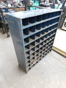 lot 16 image: Metal Nut & Bolt Bin - 25 x 15 x 52(h)