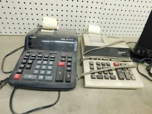 lot 20 image: 2 - Electric Adding Machines & Computer Speakers