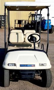 lot 11A image: Columbia 6PT Gas Powered Golf Cart  with Canopy