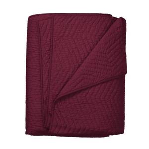 Cotton Merlot Solid King Quilt Textured, C3A3-K-MERLOT - NEW.