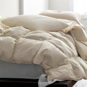 Organic Medium Warmth Natural Full Down Comforter, C2V7-F-NATURAL - NEW.