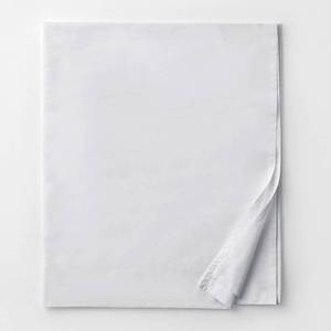 400-Thread Count Supima Cotton Percale Flat Sheet - Queen, E1U8-Q-WHITE - NEW.