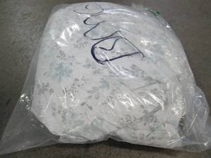 Legends� Luxury Flori 400-Thread Count Cotton Sateen Fitted Sheet Queen, 50446B-Q-MULTI - NEW.