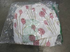 Lantern Floral Multicolored 200 Thread Count Cotton Percale Full Fitted Sheet, 50349B-F-MULTI - NEW.