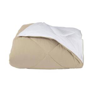 St. Tropez Reversible Light Warmth WhiteFlax FullQueen Down Comforter, C2Q1-FQ-WHITFLAX - NEW.