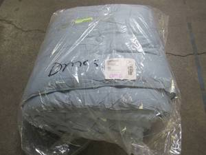Misty Blue Solid Bamboo Cotton Sateen Tufted Twin Comforter, C2Y7-T-MISTY-BLUE. NEW.