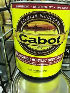 Cabot Solid Color Acrylic Deck Stain
