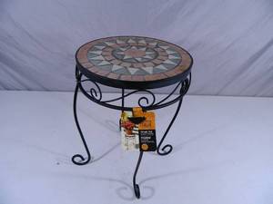 New Mosaic Tiled Plant Stand  Table