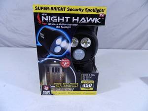 New NightHawk Wireless Motion Activated LED Spotlight