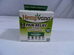 New Hempvana Pain Relief Cream