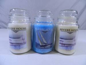 3 New Large Jar Candles