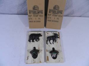 2 New Shabby Chic Cast Iron Bottle Openers
