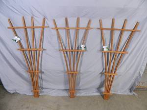 3 New Wood Garden Trellis