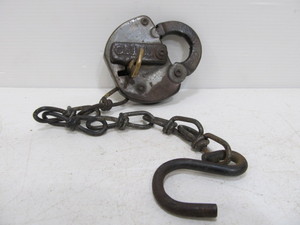 lot 66 image: Antique NORTHERN PACIFIC Railroad Switch Lock wKey