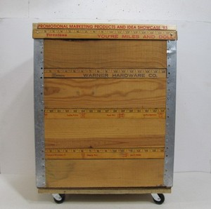 lot 68 image: Homemade Rolling Storage BoxCart 