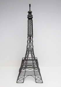 lot 69 image: Large Metal Wire Eiffel Tower Sculpture
