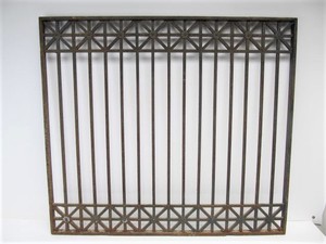 lot 51 image: Large Antique Iron Architectural Gate Section