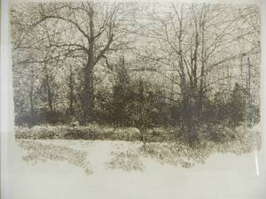 lot 197 image: Vintage HERBERT FINK Signed Numbered Original Etching - Winter Winds
