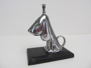 lot 174 image: Vintage Deco Chrome RONSON Dog Striker Lighter