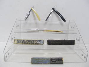 lot 209 image: 3 Antique Straight Razors