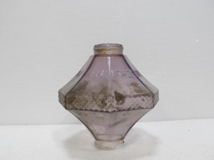 lot 224 image: Antique Purple Amethyst Glass BLITZEN Diddie Rod Lightning Rod Ball