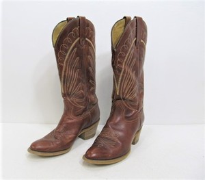 lot 274 image: Mens Genuine Leather TEXAS Cowboy Boots - Size 8.5