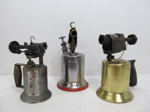 lot 290 image: Lot of 3 Old Vintage Blowtorches