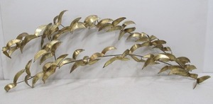 lot 300 image: Vintage Brass 3D Wall Sculpture