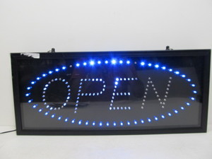 lot 310 image: Lighted OPEN Store Sign