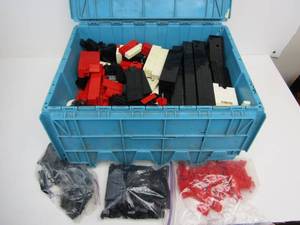 lot 262 image: LARGE Lot of LEGO Building Pieces - Organized by Color