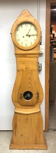 lot 3 image: Early Antique Swedish Mora Tall Clock