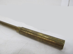 lot 96 image: Antique C.M. Powers Brass Gun Cleaning Rod by Faries Mfg Company