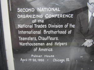lot 169 image: 1950 Annual TEAMSTERS Convention Large Framed Photograph
