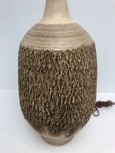lot 127 image: Signed Mid Century LEE ROSEN for Design Technics Studio Art Pottery Table Lamp