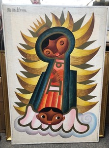 lot 189 image: Jose Maria De Servin (1917-1983) Large Original Oil on Canvas Painting