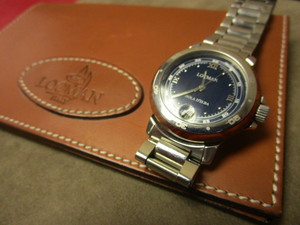 LOCMAN ISOLA DELBA WRISTWATCH, MADE IN ITALY, WITH LEATHER CASE
