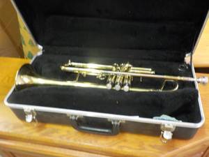 lot 9 image: Trumpet in Hard Case- needs slight ...