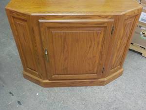 lot 16 image: 2 TV Wood Cabinets and Stand, 38 x ...