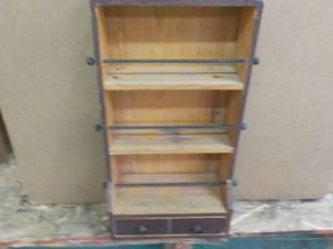 lot 67 image: Hanging Wood Shelf 10 x 21...