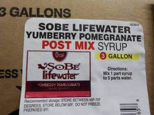 lot 137 image: Sobe Lifewater Yumberry Pomegranate...