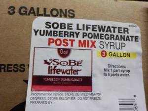 lot 142 image: Sobe Lifewater Yumberry Pomegranate...