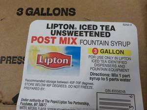 lot 151 image: Lipton Iced Tea Unsweetened Post Mi...