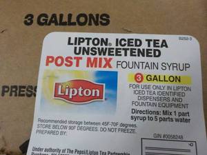 lot 152 image: Lipton Iced Tea Unsweetened Post Mi...