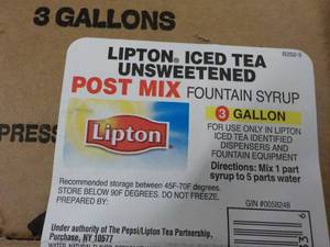 lot 153 image: Lipton Iced Tea Unsweetened Post Mi...